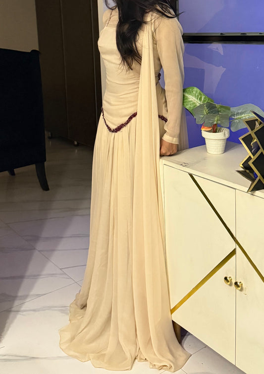 The Enchanted Whisper Georgette Gown Set