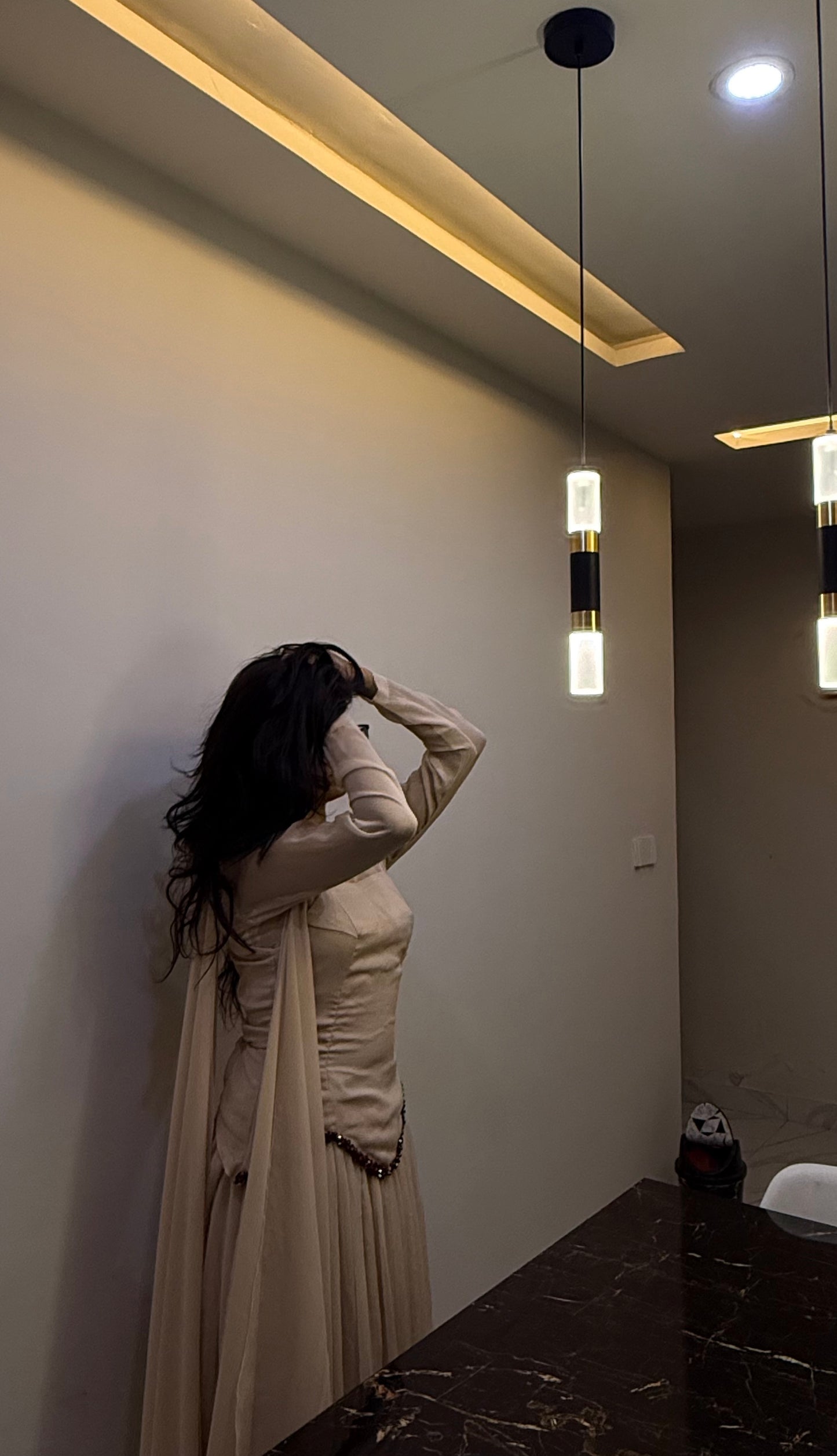 The Enchanted Whisper Georgette Gown Set